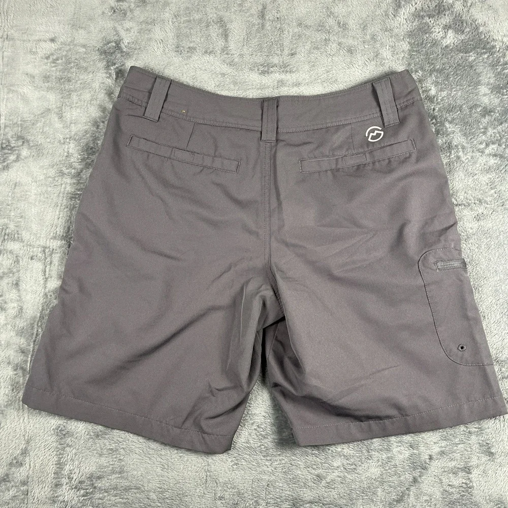 Magellan Outdoors Fish Gear Shorts Mens 32 Gray Utility Pocket Water Repellent